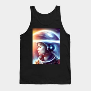 Astronaut Interstellar Time Travel Tank Top